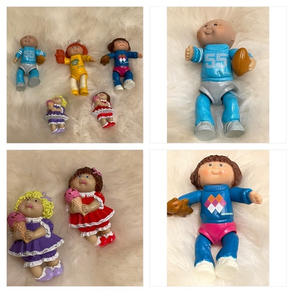 Vintage 1984 Cabbage Patch Kid Figures Lot of 5 PVC Mini Figurines - Picture 11 of 11